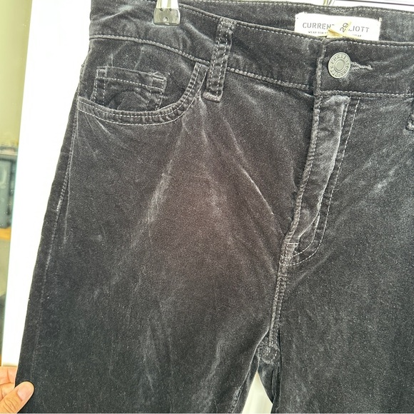 Current/Elliott THE STILETTO SKINNY VELVET PANT - Picture 3 of 11